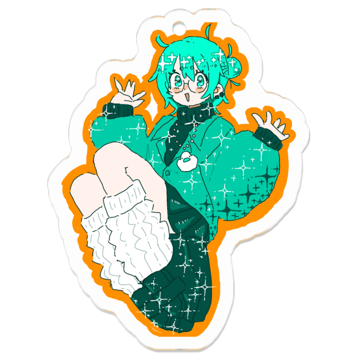 アクリルキーホルダー - 50 x 50 (mm)