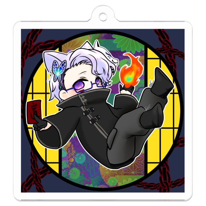 アクリルキーホルダー - 50 x 50 (mm)