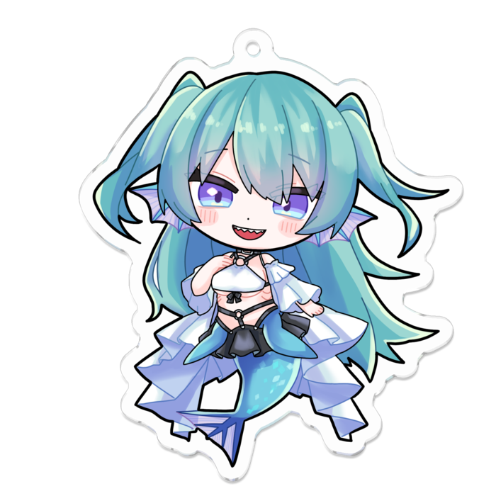 マーメイド アクリルキーホルダー(コーティング) - 70 x 70 (mm)(4)