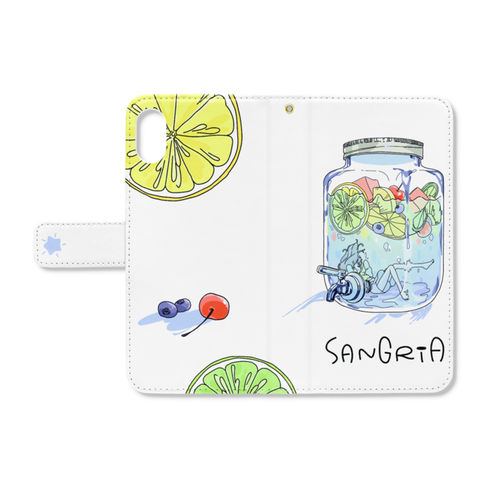 手帳型iPhoneケース - iPhone XSMax - ストラップ穴 あり