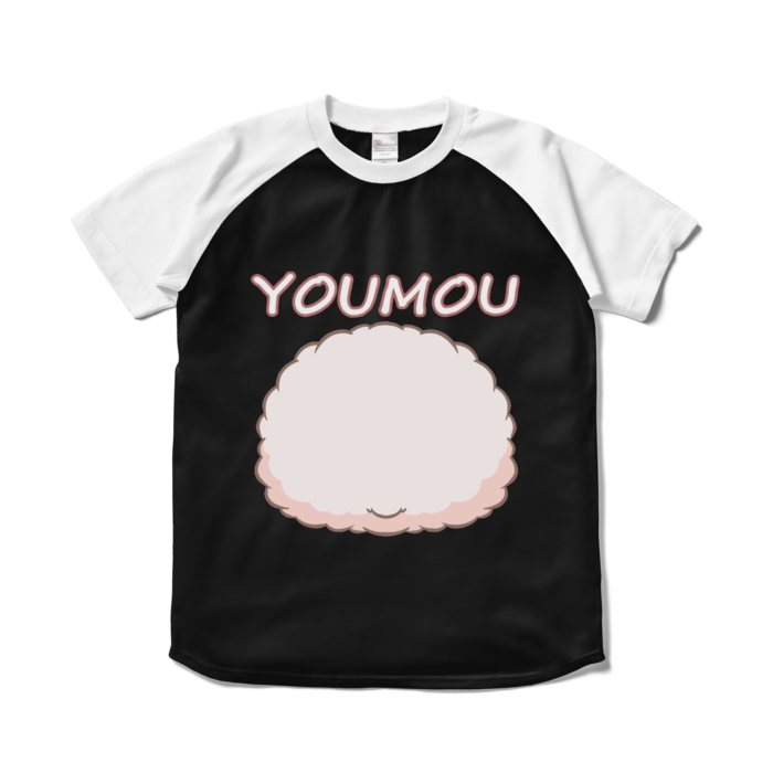 ラグランTシャツ - S - ブラック×ホワイト