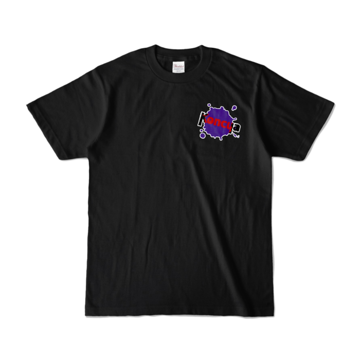 Koncua:カラーTシャツ - S - ブラック (濃色)