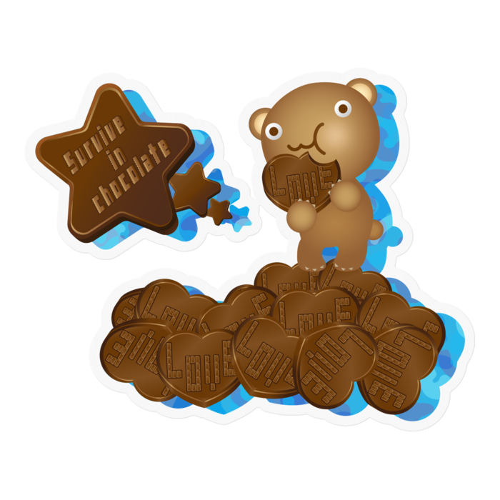 ステッカー - 100 x 100 (mm)(1)　クリア