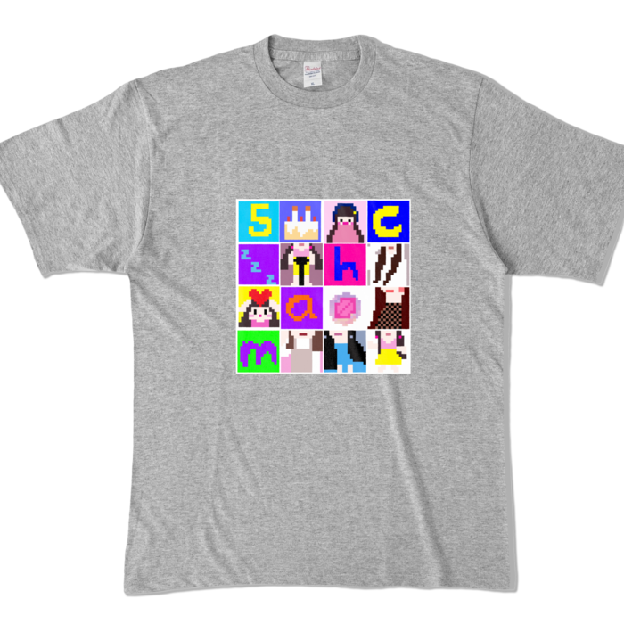 カラーTシャツ - XL - 杢グレー (濃色)