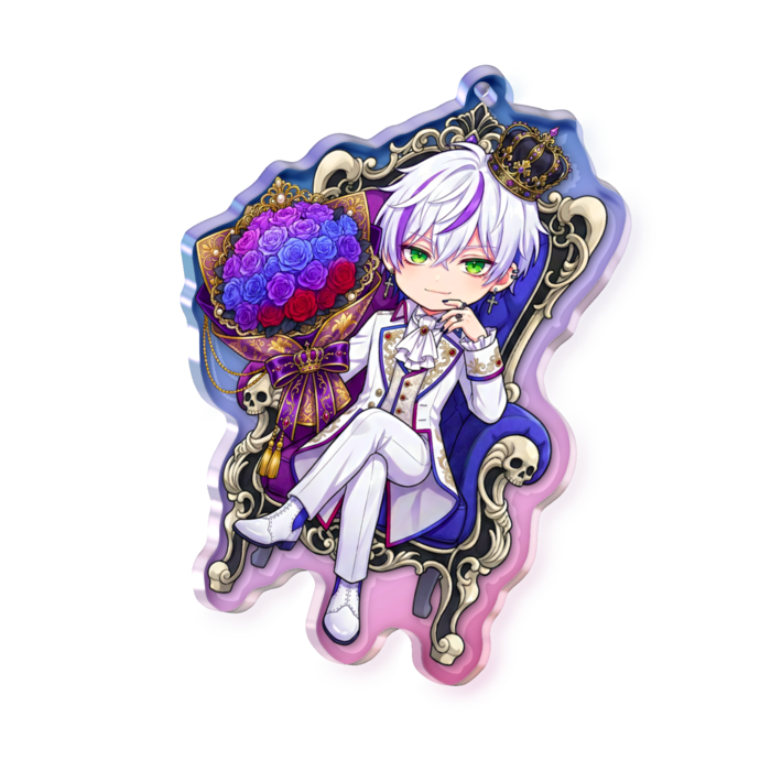 オーロラアクリルキーホルダー - 70 × 70mm