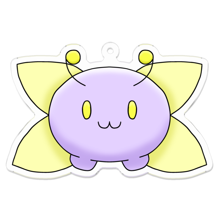 りんねむしアクキー(薄紫)