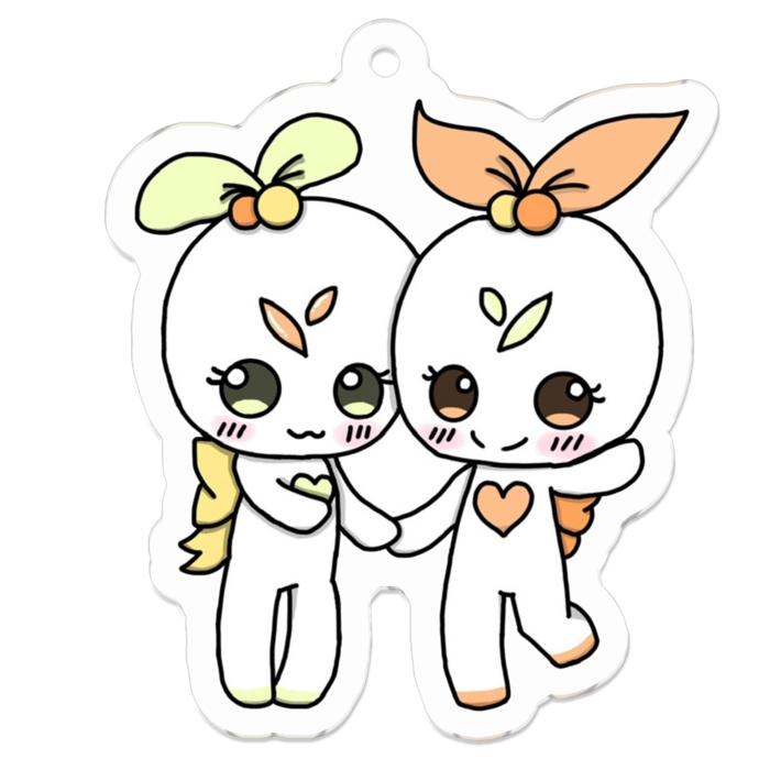 アクリルキーホルダー - 50 x 50 (mm)