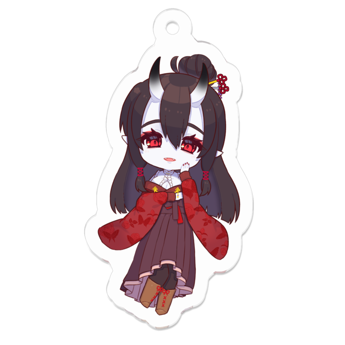 アクリルキーホルダー（コーティング） - 50 x 50 (mm)