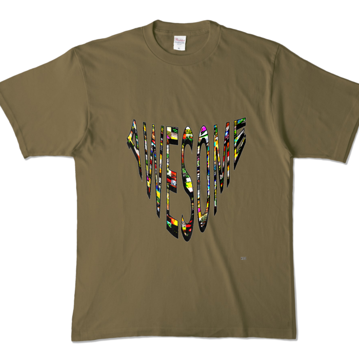 カラーTシャツ - XL - オリーブ (濃色)