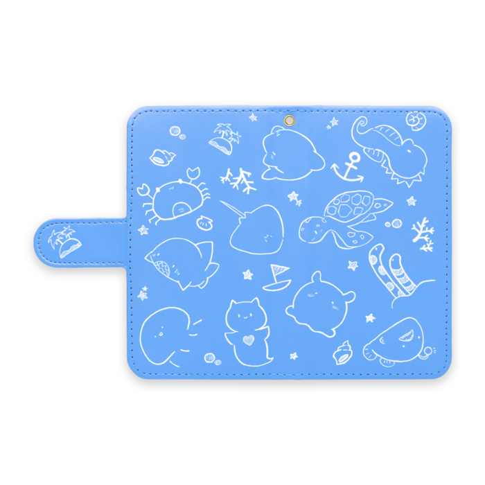 手帳型Androidケース - S - ストラップ穴 あり
