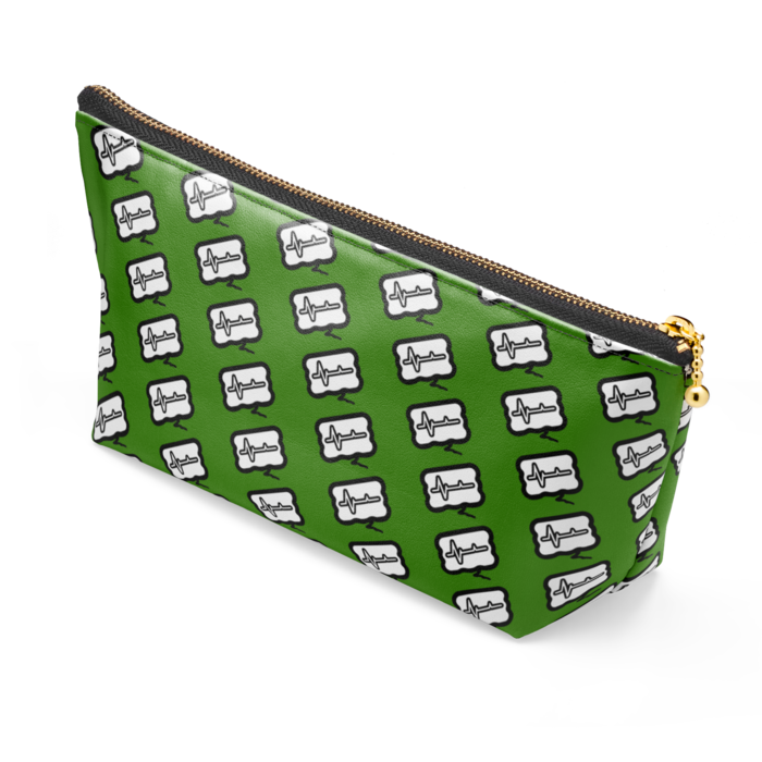 ポーチ - 長さ21.5cm / 高さ10cm - ブラック