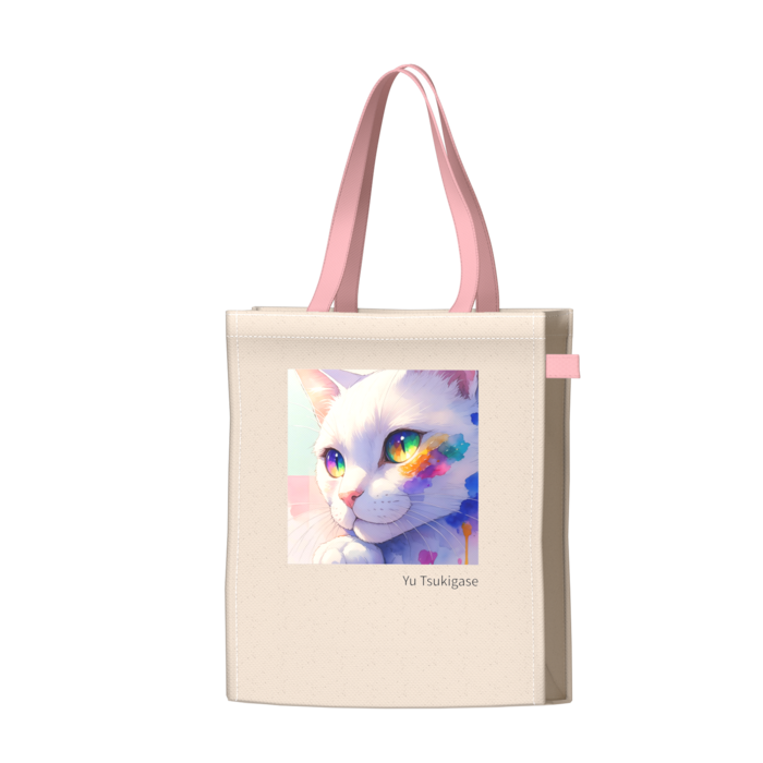 ツートンカラーバッグ - ピンク - W34 × H41 × D14cm