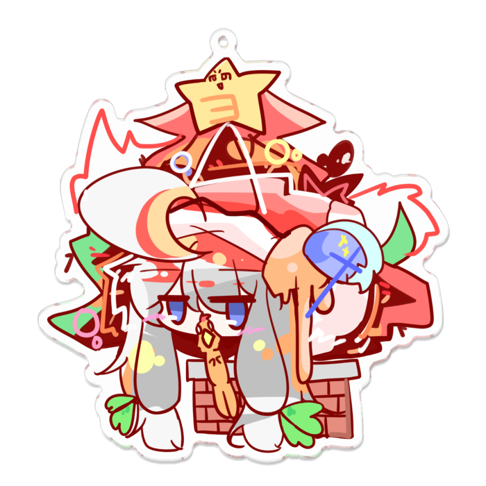 アクリルキーホルダー - 100 x 100 (mm)