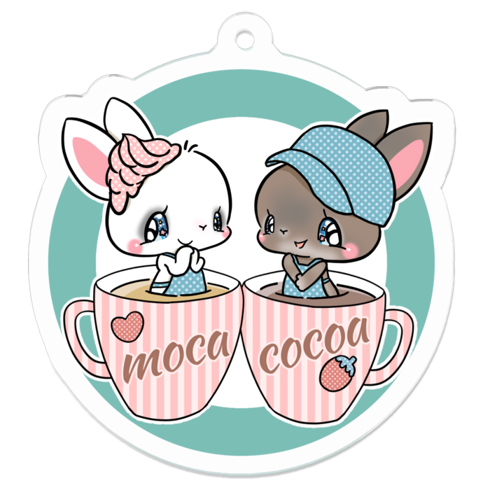 アクリルキーホルダー - 50 x 50 (mm)