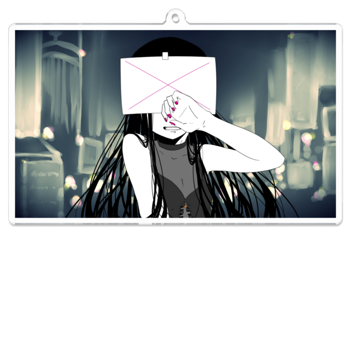 アクリルキーホルダー（コーティング） - 100 x 100 (mm)