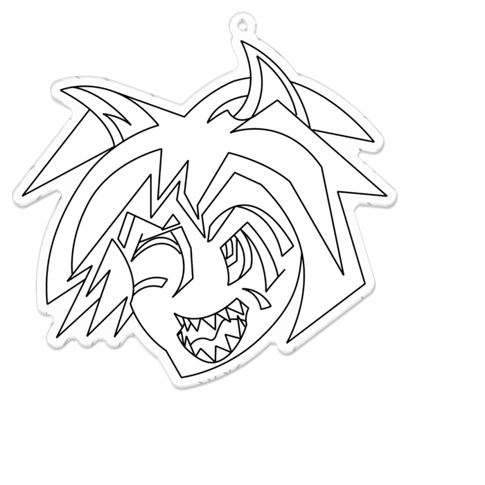 アクリルキーホルダー - 100 x 100 (mm)