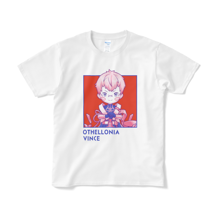 ちびキャラ「正義ヴィンス」デザインTシャツ（S/ホワイト）