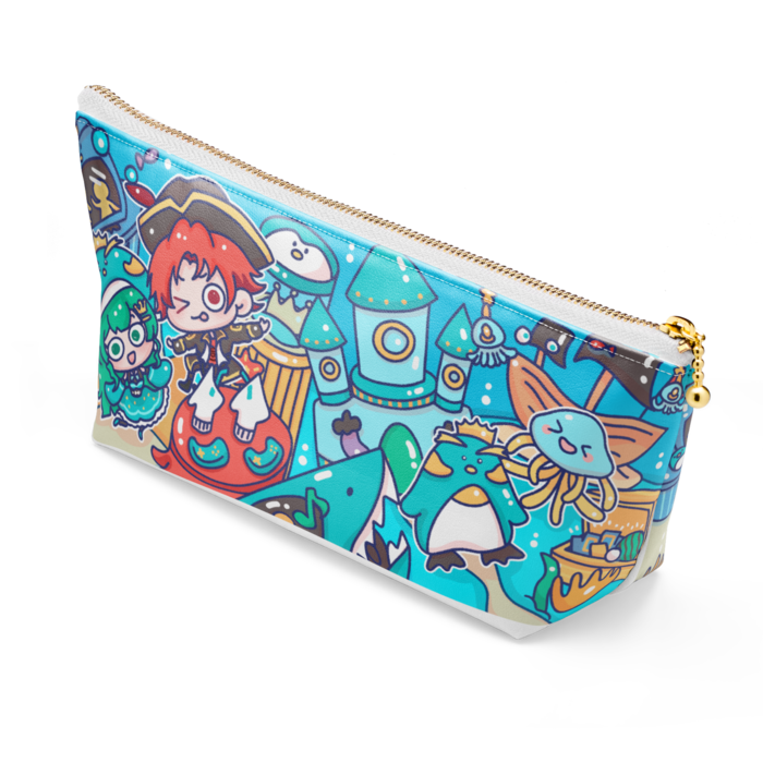 ポーチ - 長さ21.5cm / 高さ10cm - ホワイト