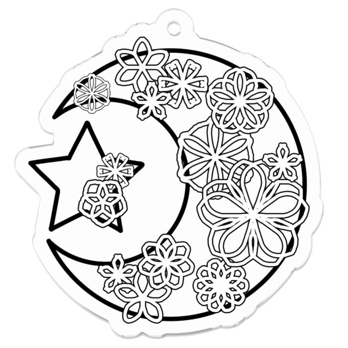 アクリルキーホルダー - 50 x 50 (mm)