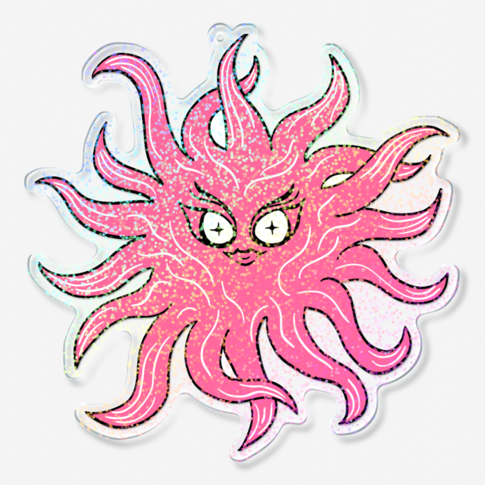 ホログラムアクリルキーホルダー - 100 × 100mm