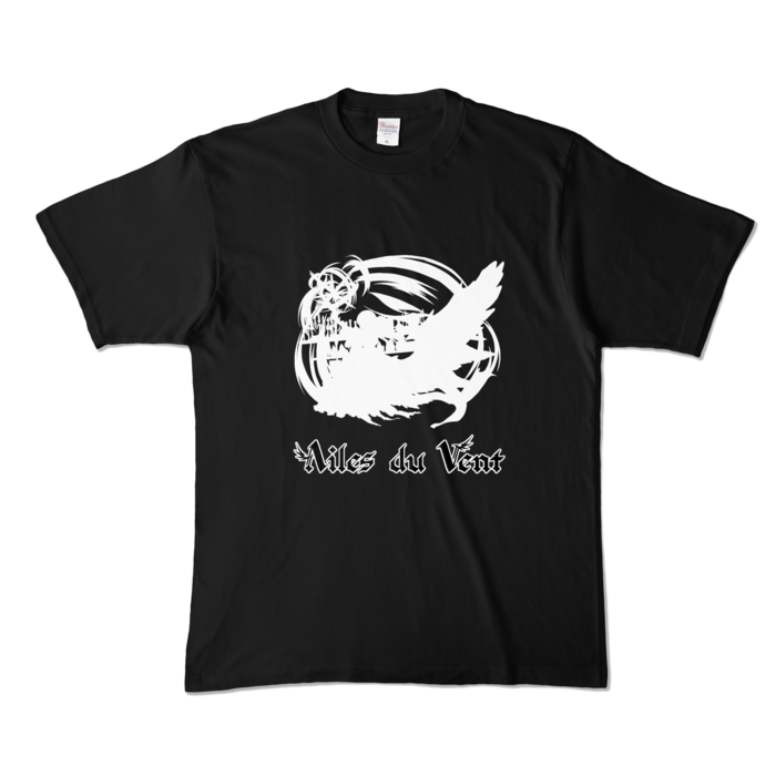 オリジナルシルエットカラーTシャツ（Black） - XL -