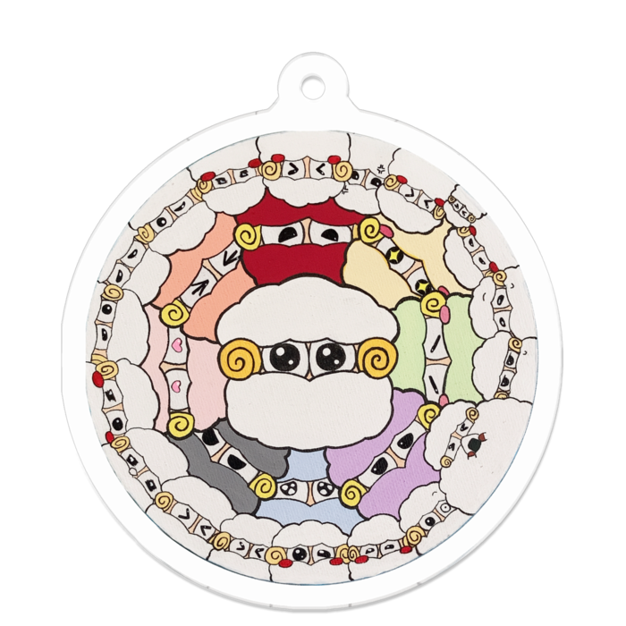 アクリルキーホルダー - 50 x 50 (mm)