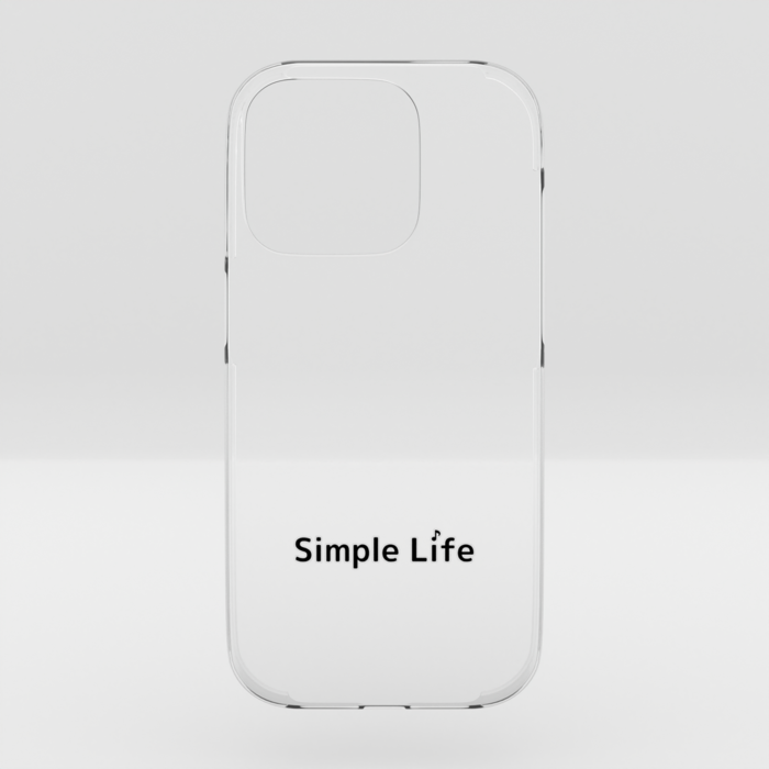 クリアiPhoneケースA　Simple Life♪　iPhone 14Pro
