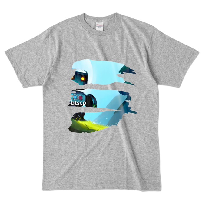 カラーTシャツ - L - 杢グレー (濃色)