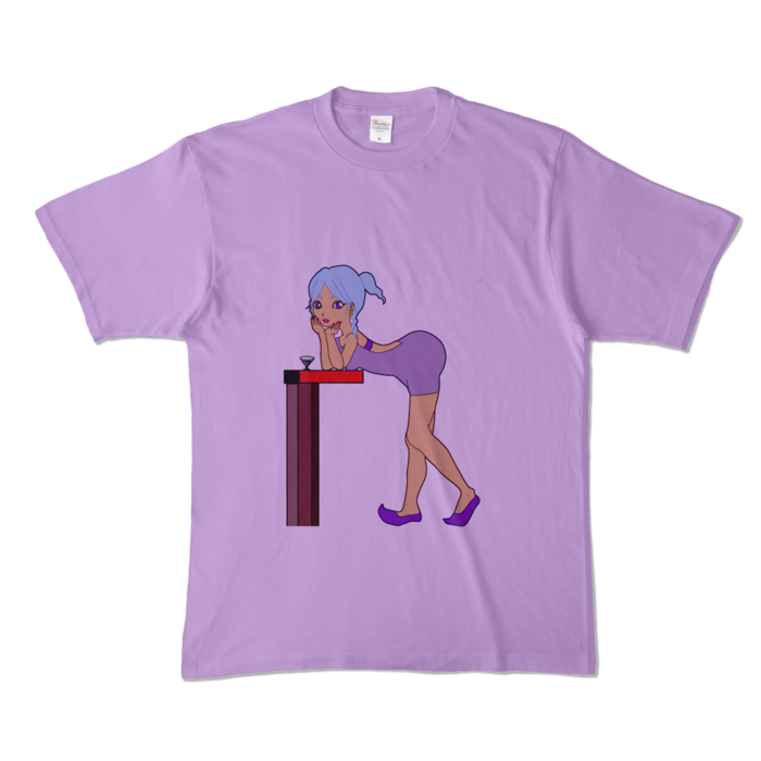 カラーTシャツ - XL - ライトパープル (淡色)