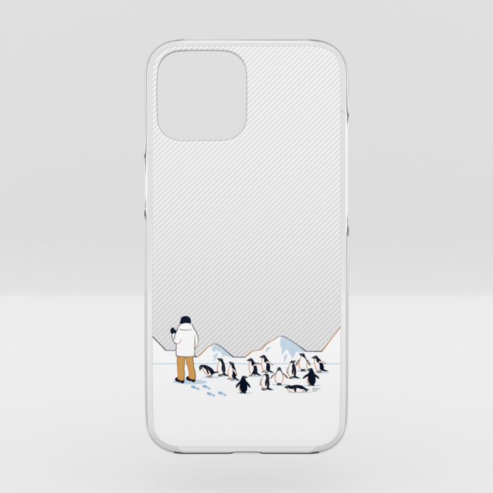 クリアiPhoneケース　灰色　iPhone 14