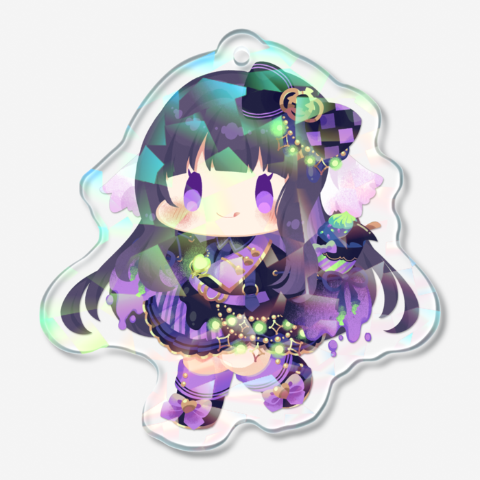 ホログラムアクリルキーホルダー - 50 × 50mm