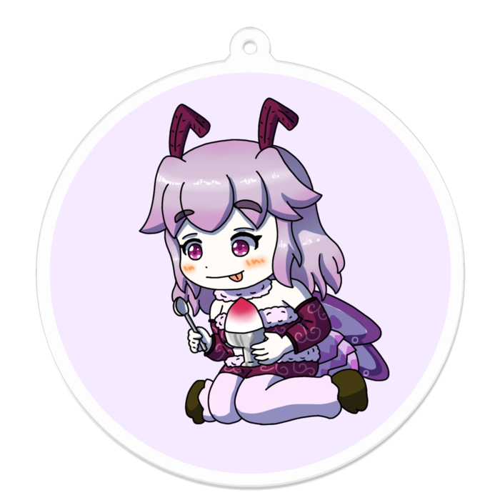 アクリルキーホルダー 円形縁取り- 70 x 70 (mm)