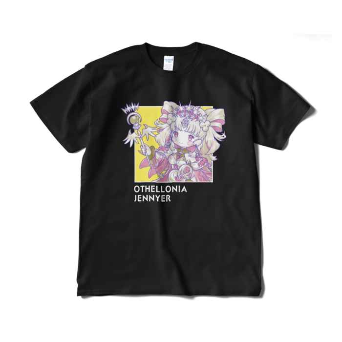 ちびキャラ「女帝ジニア」デザインTシャツ（XL/ブラック）