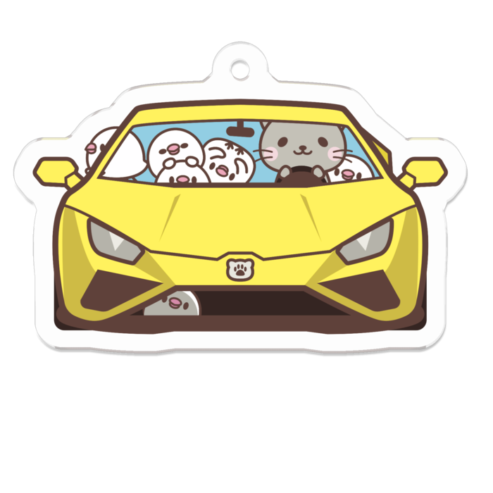 アクリルキーホルダー - 50 x 50 (mm)