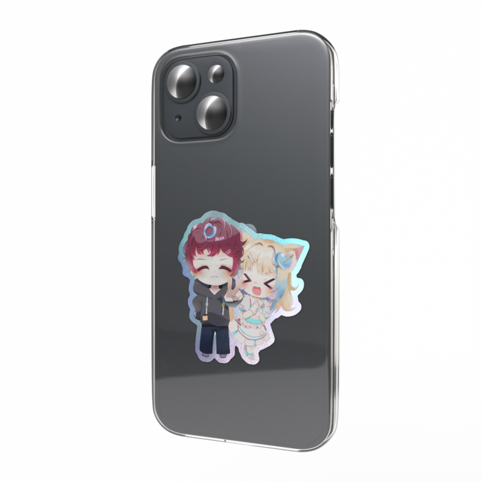 オーロラスマホステッカー - 縦