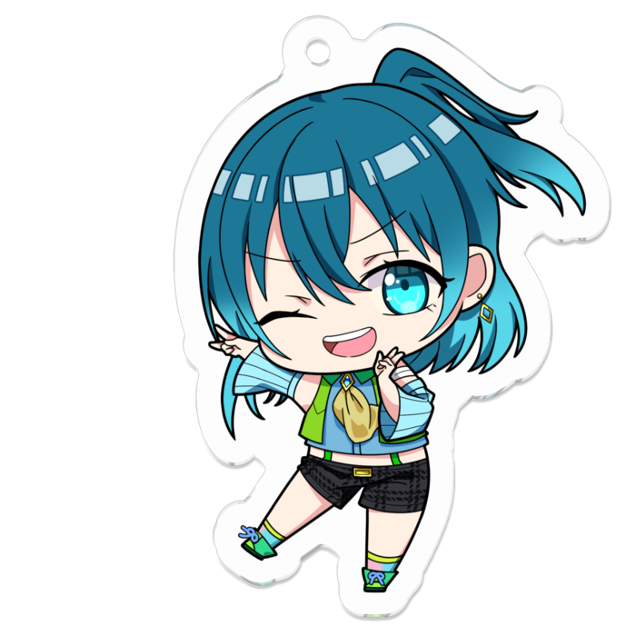 アクリルキーホルダー（コーティング） - 50 x 50 (mm)