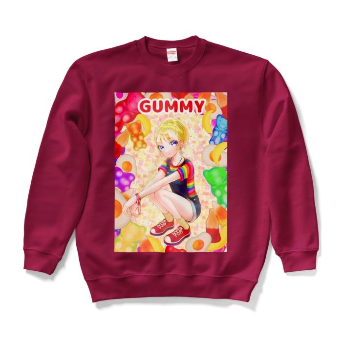 スウェット - L - バーガンディ