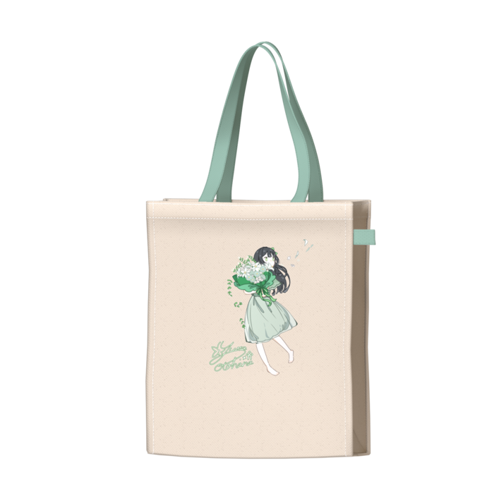 ツートンカラーバッグ - グリーン - W34 × H41 × D14cm