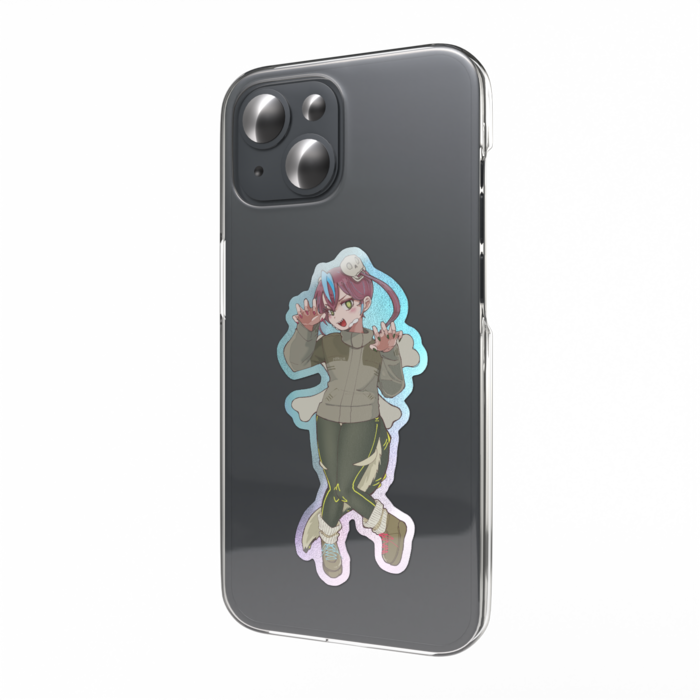 オーロラスマホステッカー - 縦