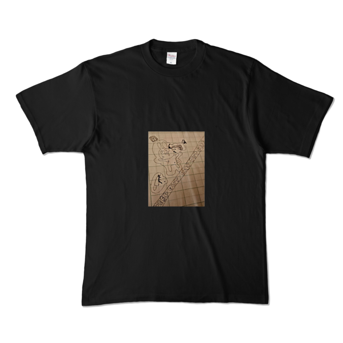 カラーTシャツ - XL - ブラック (濃色)