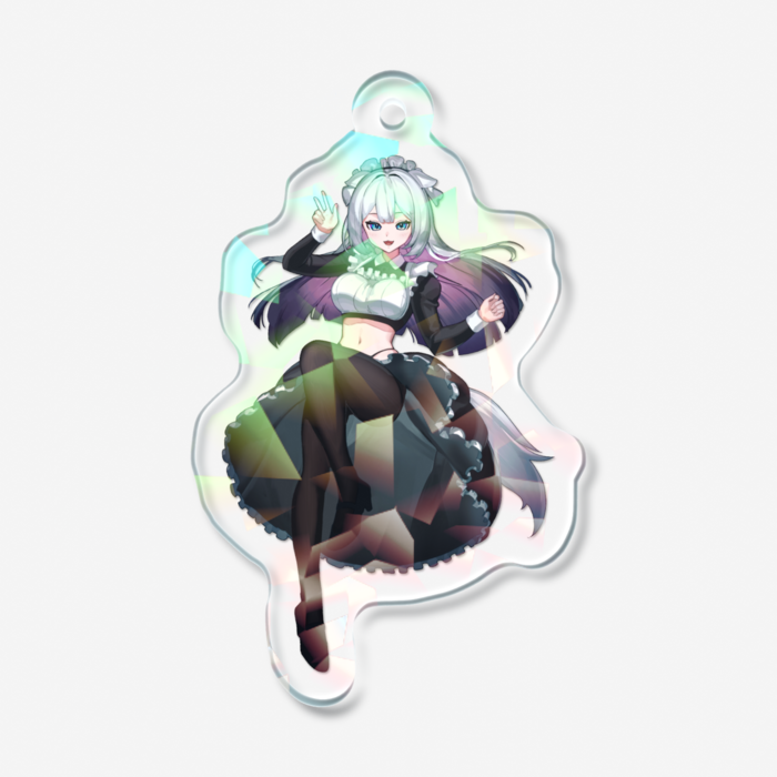 ホログラムアクリルキーホルダー - 50 × 50mm