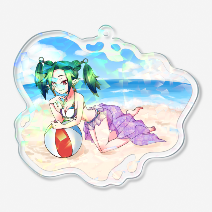 ホログラムアクリルキーホルダー - 70 × 70mm