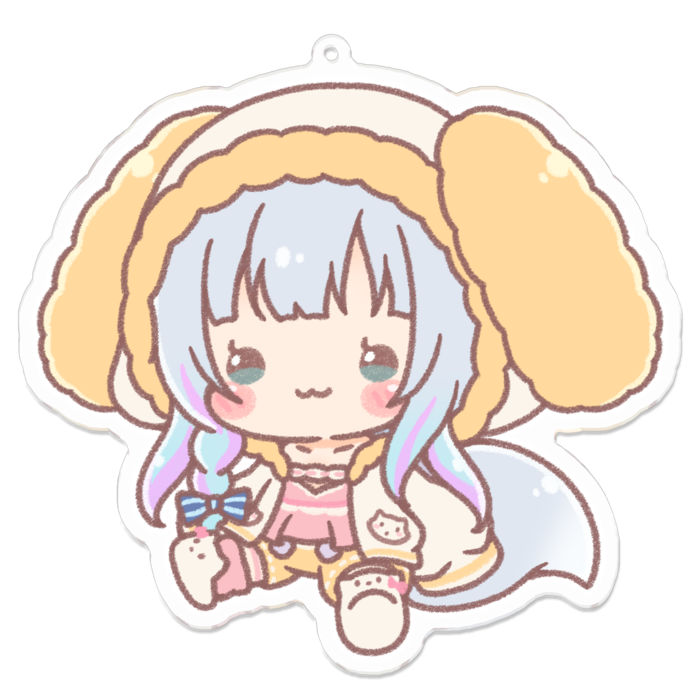 アクリルキーホルダー（コーティング） - 100 x 100 (mm)