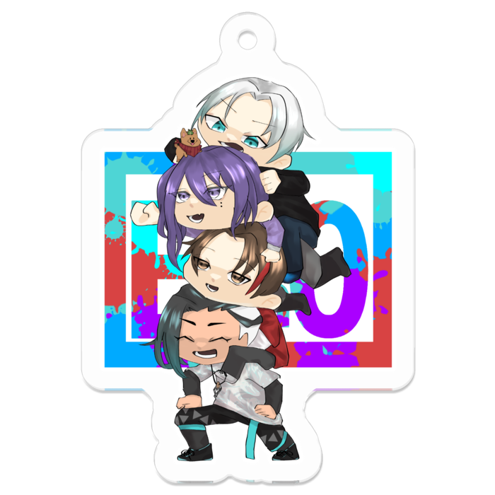 アクリルキーホルダー - 50 x 50 (mm)