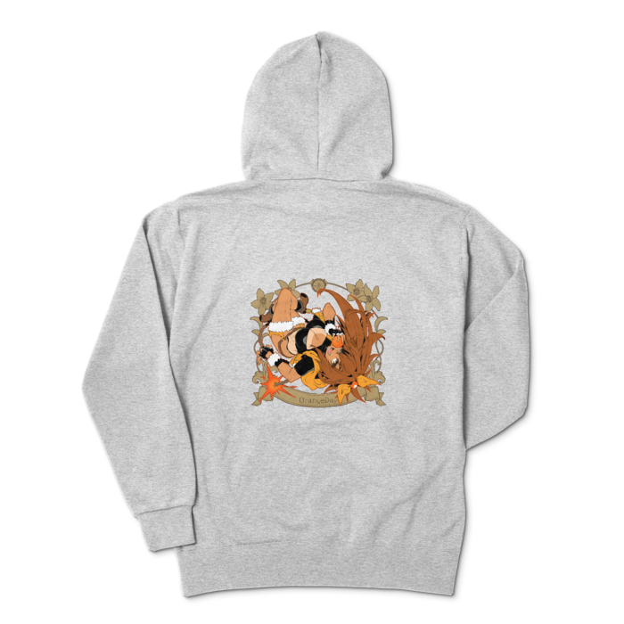 ジップパーカー - XL - 杢グレー