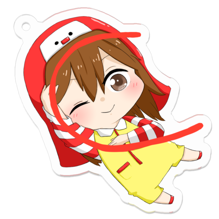 アクリルキーホルダー - 50 x 50 (mm)