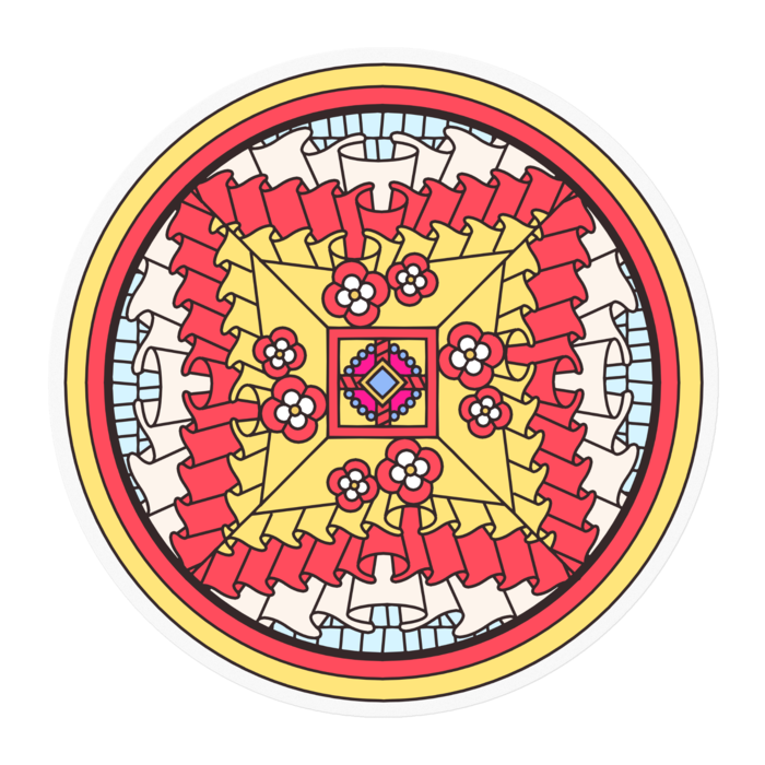 ステッカー - 100 x 100 (mm)