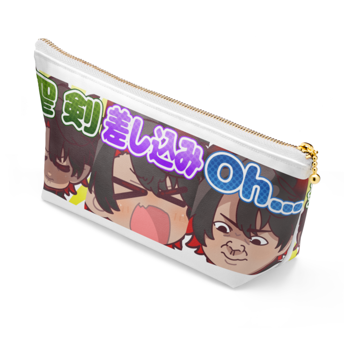 ポーチ - 長さ21.5cm / 高さ10cm - ホワイト