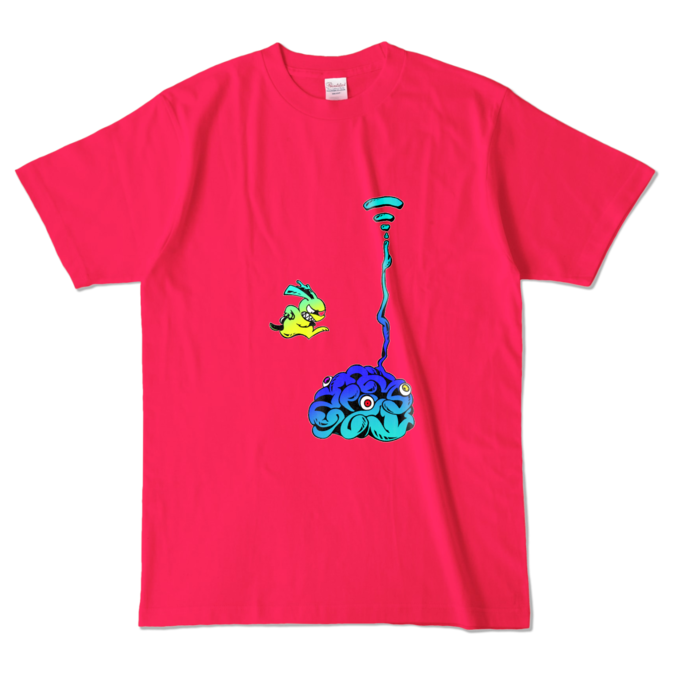 カラーTシャツ - L - ホットピンク (濃色)(1)
