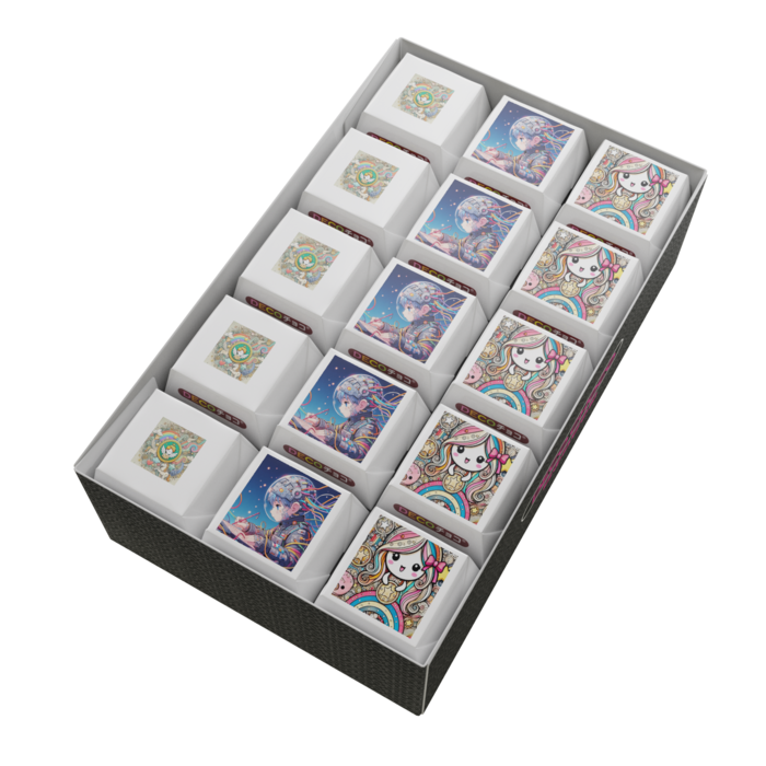 DECOチョコ - 列ごとにデザイン